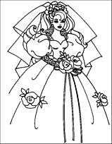 coloriage la belle robe de mariage